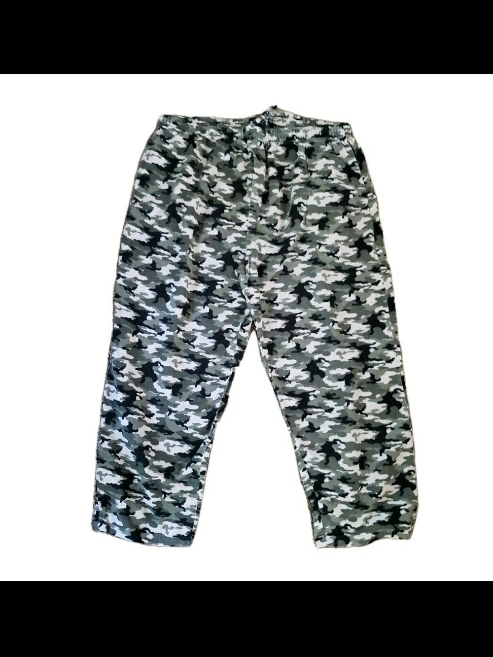 Joe Boxer Mens 2XL Gray Camouflage Pajama Pants Camo Lounge Sleep Bottoms